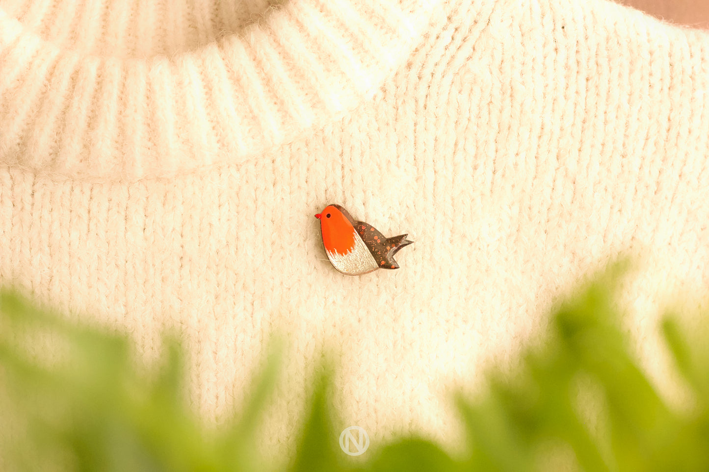 Robin Pin Brooch