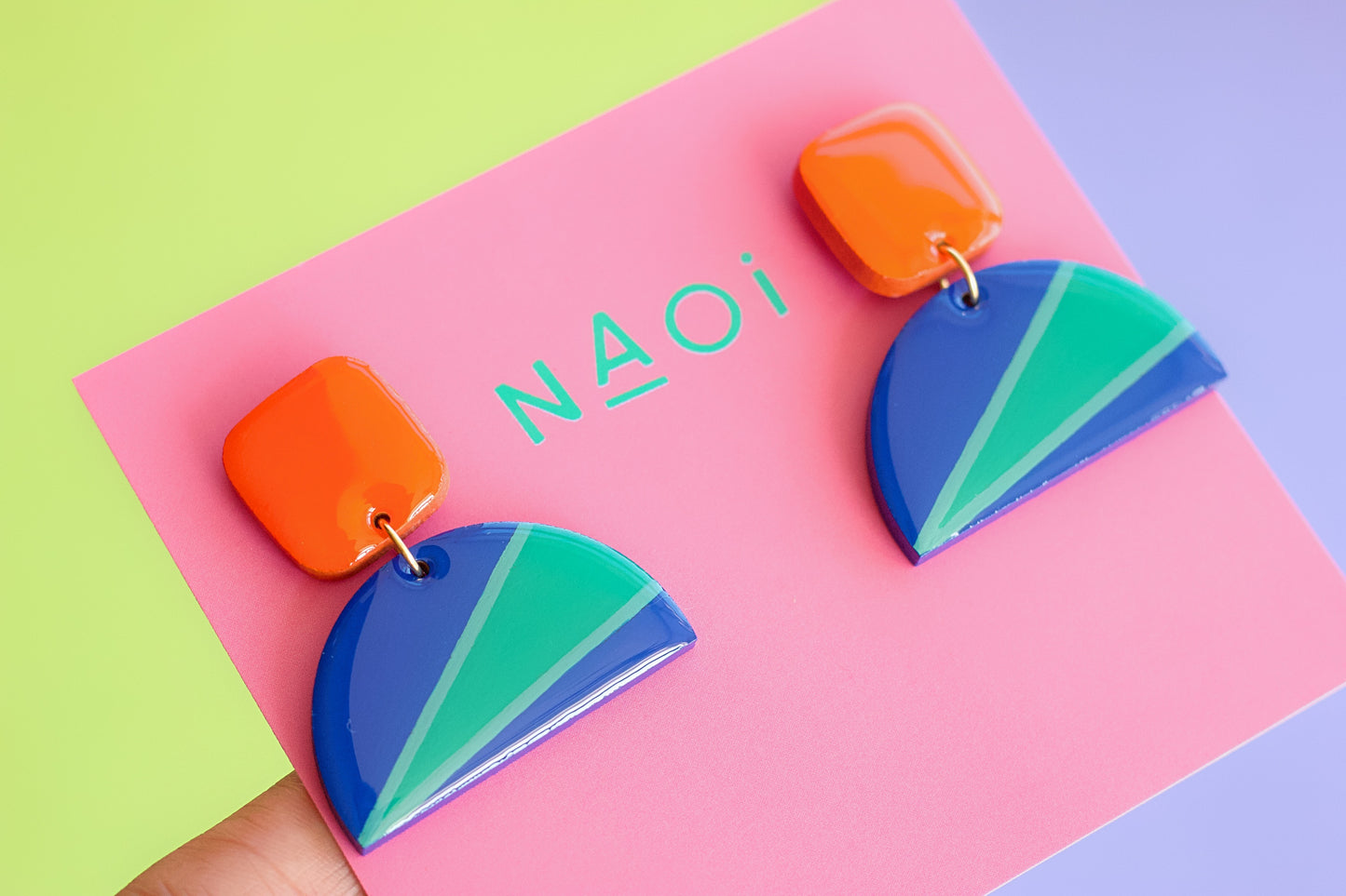 Vivid Statement Earrings (For Lisa)