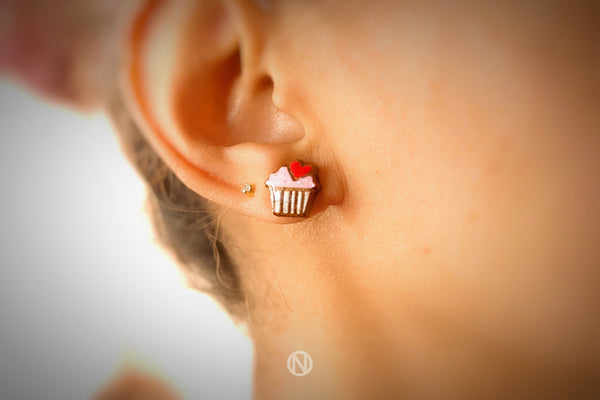 Cupcake Stud Earrings