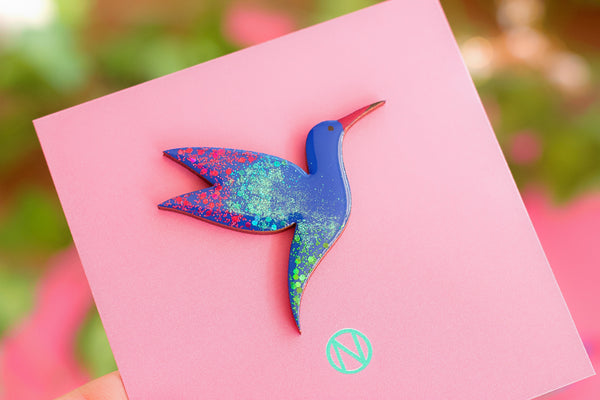 Hummingbird Pin Brooch