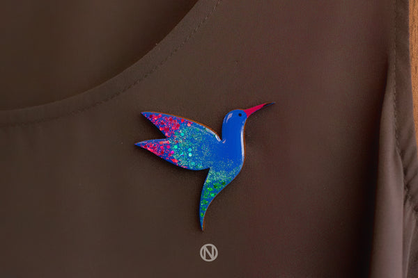 Hummingbird Pin Brooch
