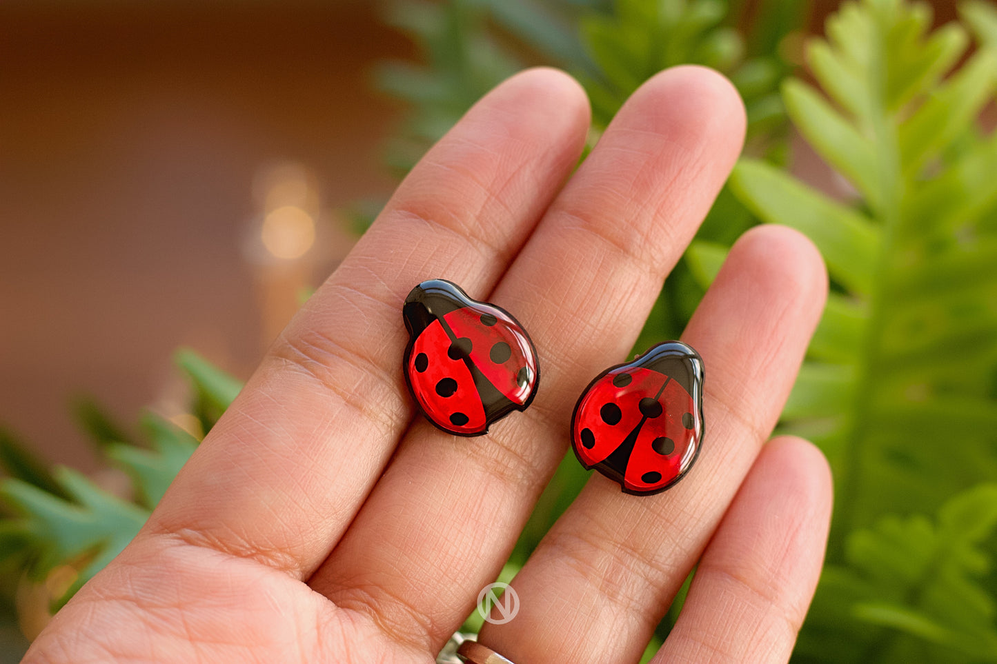 Ladybird Stud Earrings - Seconds