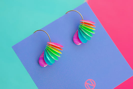 Rainbow Cluster Hoops - Sample