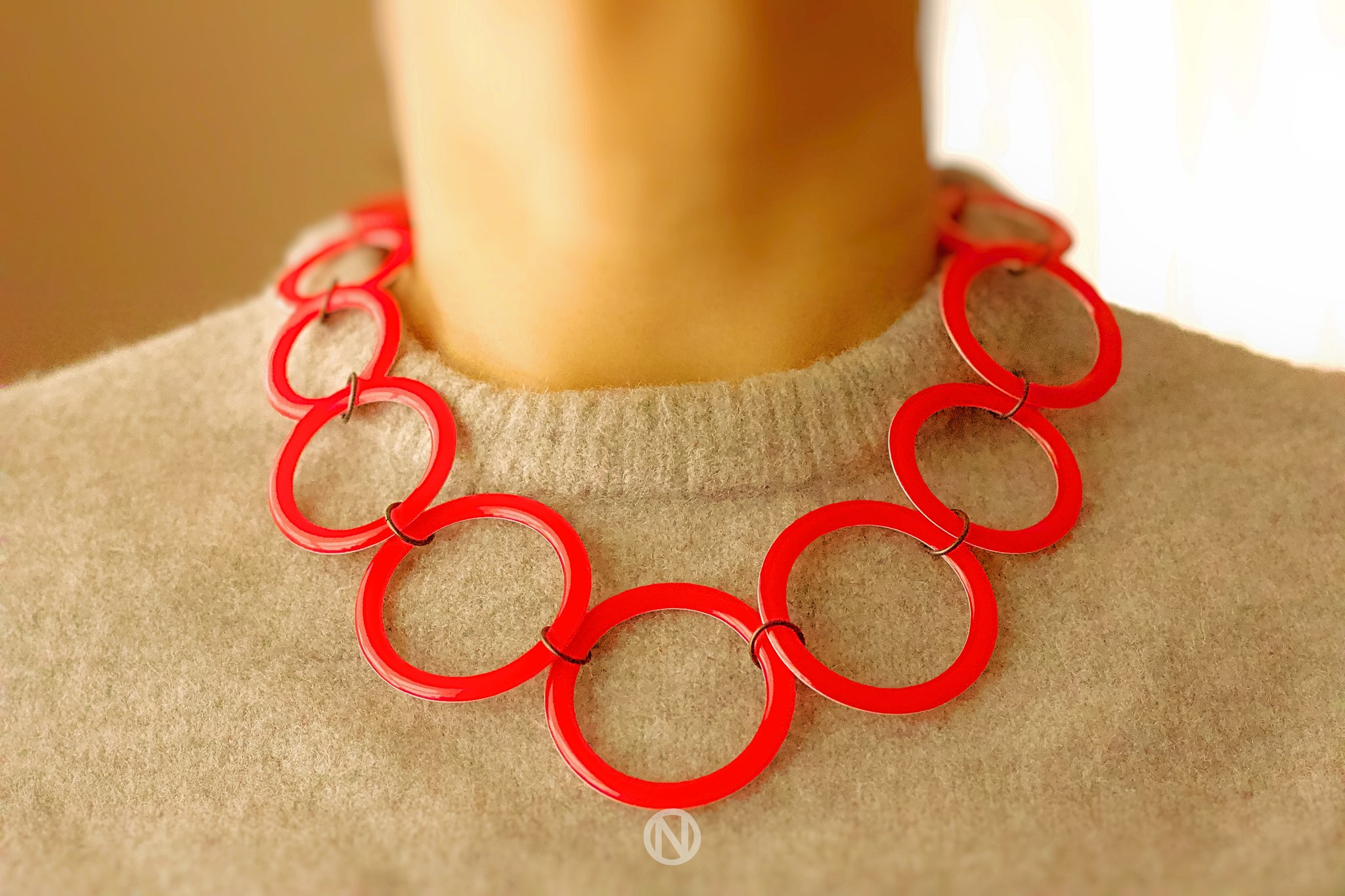 Rings Statement Necklace (Sample)