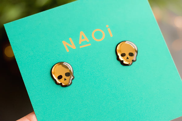 Skull Stud Earrings - Made to Order