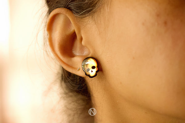 Skull Stud Earrings - Made to Order