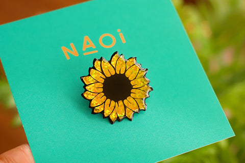 Sunflower Pin Brooch - Made to Order