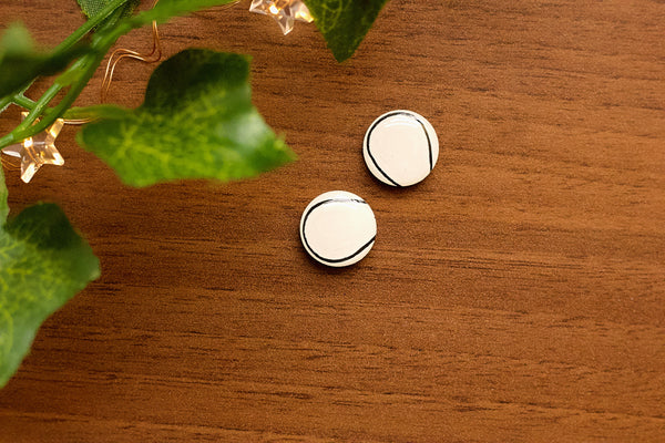 Squad - Hand Painted Stud Earrings and Accessories Naoi