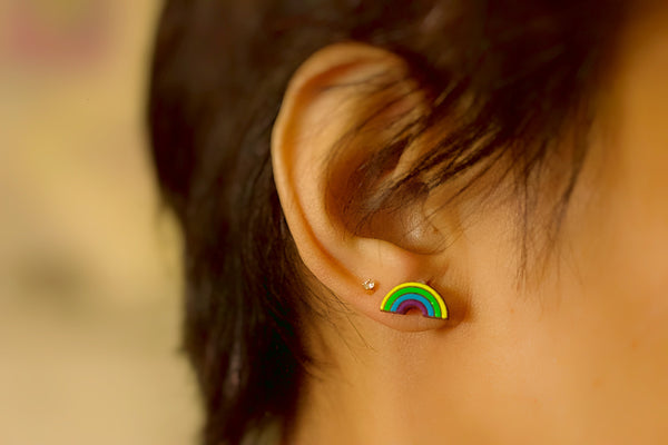Rainbow Stud Earrings Naoi