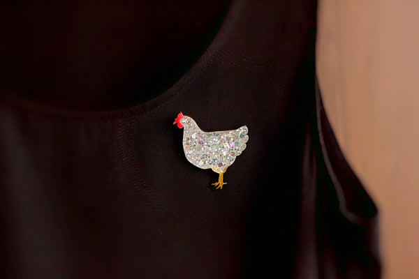 Chicken Pin Brooch Naoi