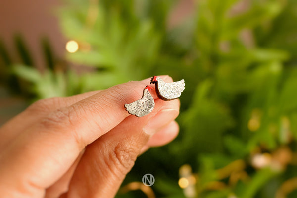 Chicken Stud Earrings