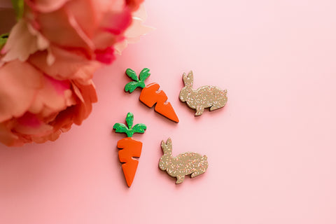 Rabbits and Carrots Magnets