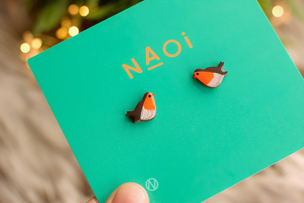 Robin Stud Earrings